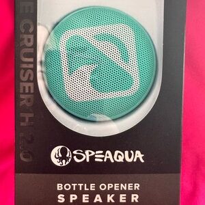 Aqua Teal Portable Bottle Opener Speaker